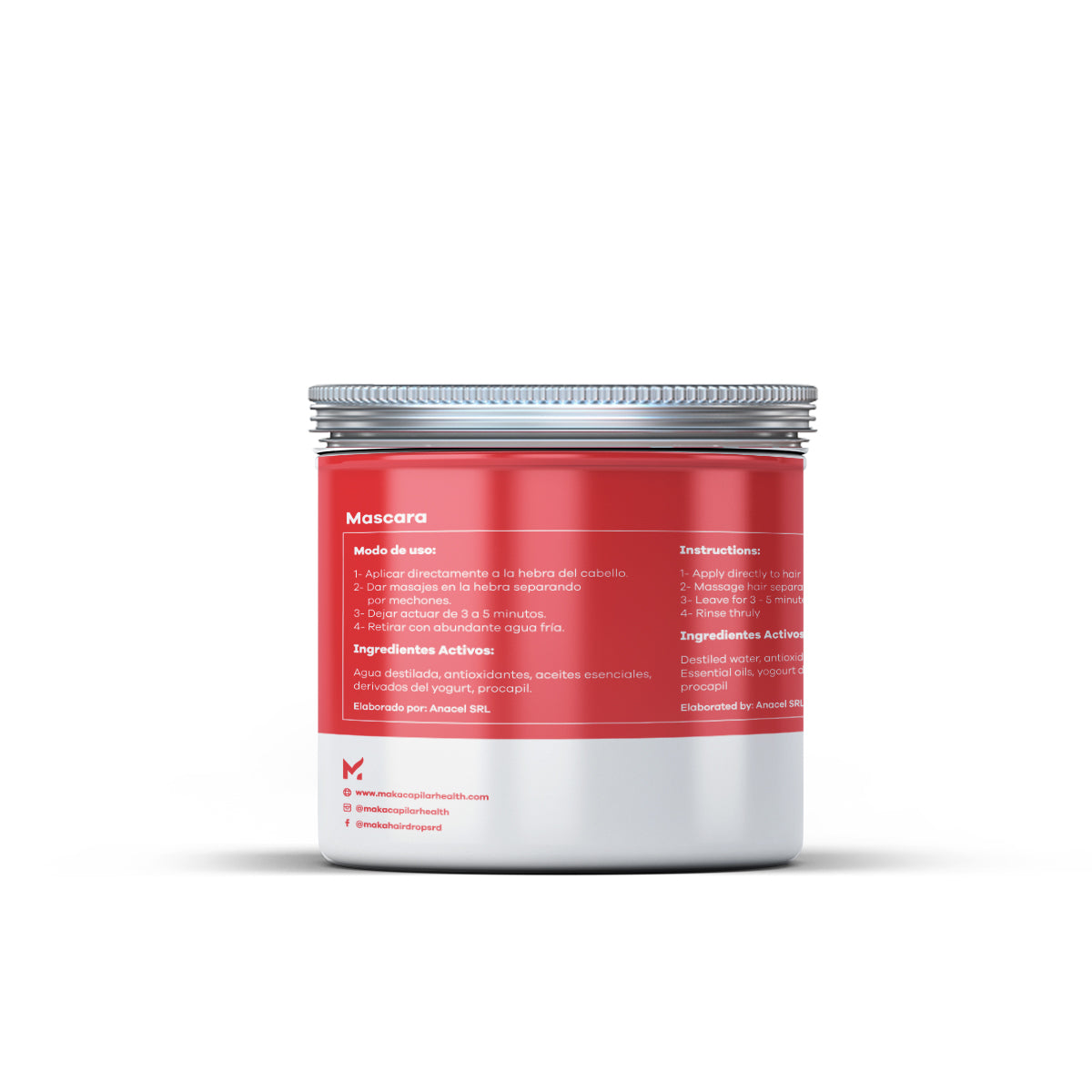 Mascarilla Reestructurante de Yogurt 12 Oz - MAKA CAPILLARY HEALTH