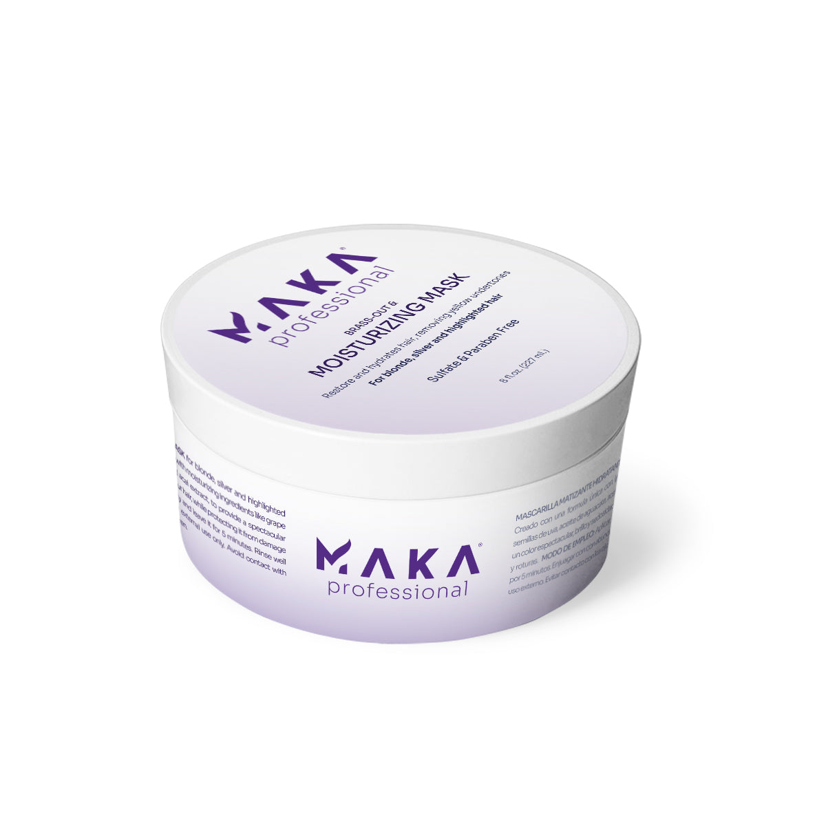 Mascarilla Matizante Hidratante 8 Oz- MAKA PROFESSIONAL