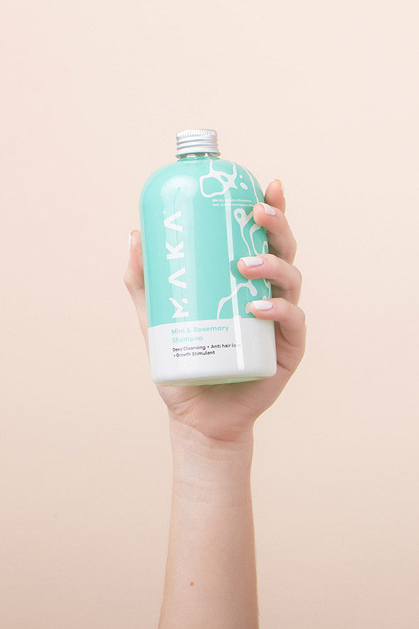 Shampoo Limpiador de Menta y Romero Control Grasa 16 Oz - MAKA CAPILAR HEALTH