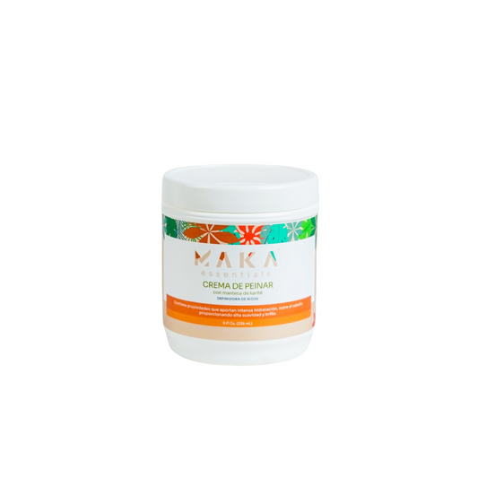 Crema de Peinar con Manteca de Karité, 8 Oz. - MAKA ESSENTIALS