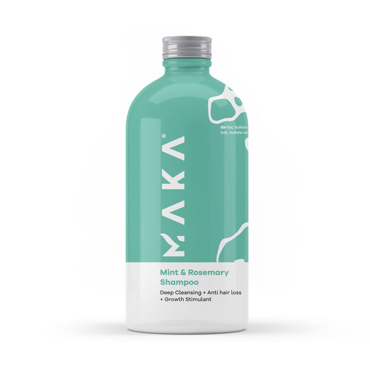 Shampoo Limpiador de Menta y Romero Control Grasa 16 Oz - MAKA CAPILAR HEALTH